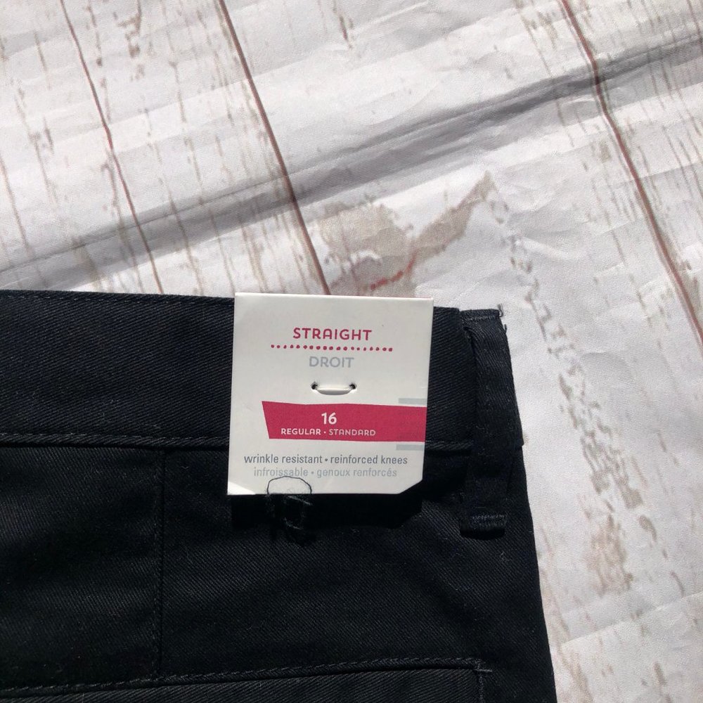 Old Navy Black Straight Droit Pants 16 - Picture 2 of 5